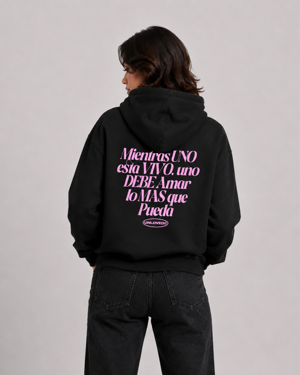 Baile boxy hoodie nera