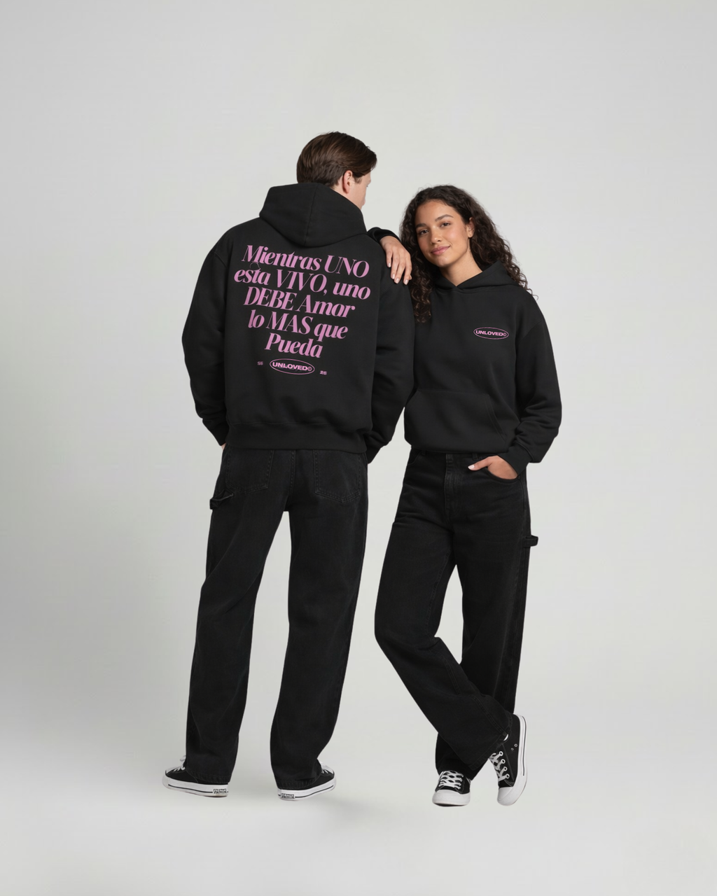 Baile boxy hoodie nera