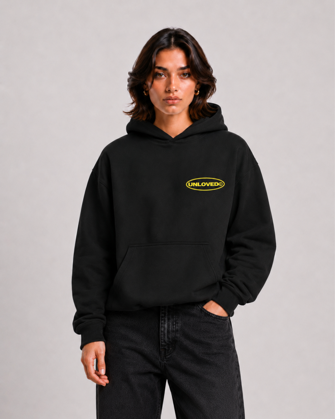 Therapist boxy hoodie nera