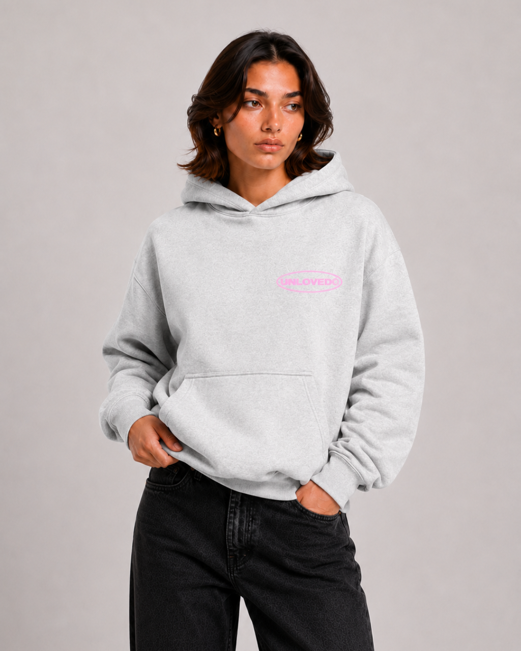 Baile boxy hoodie grigia