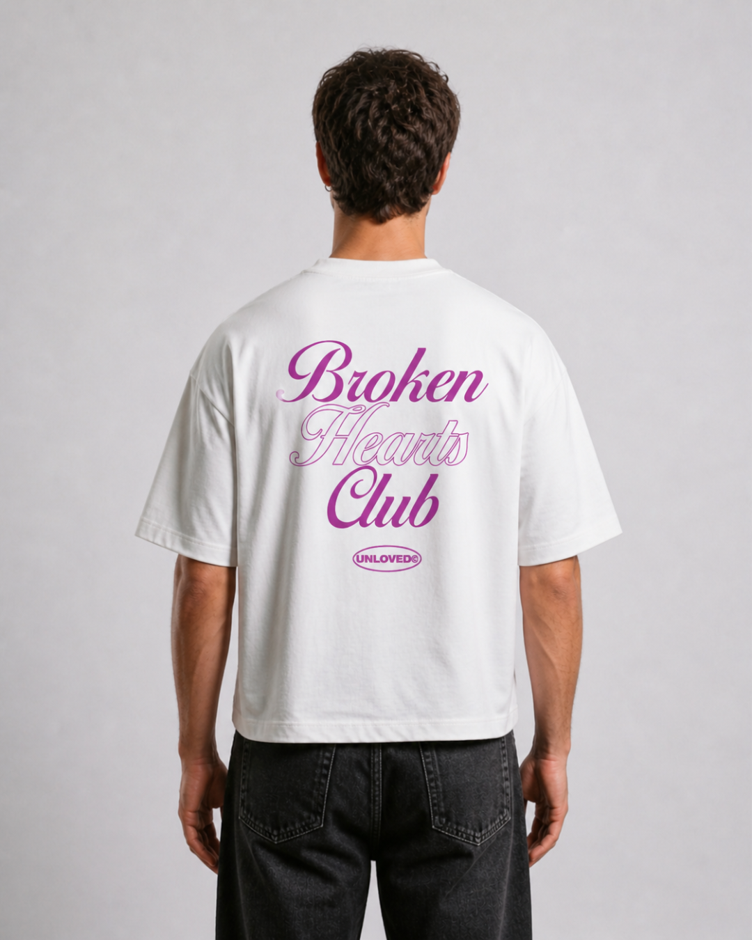 Broken Heart boxy tee bianca