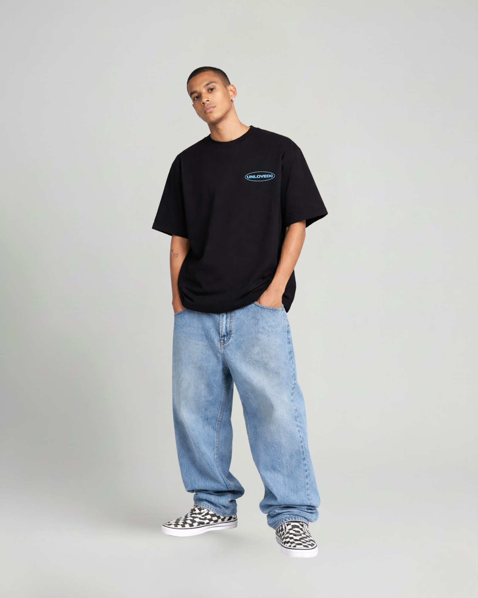 Call Me boxy tee nera