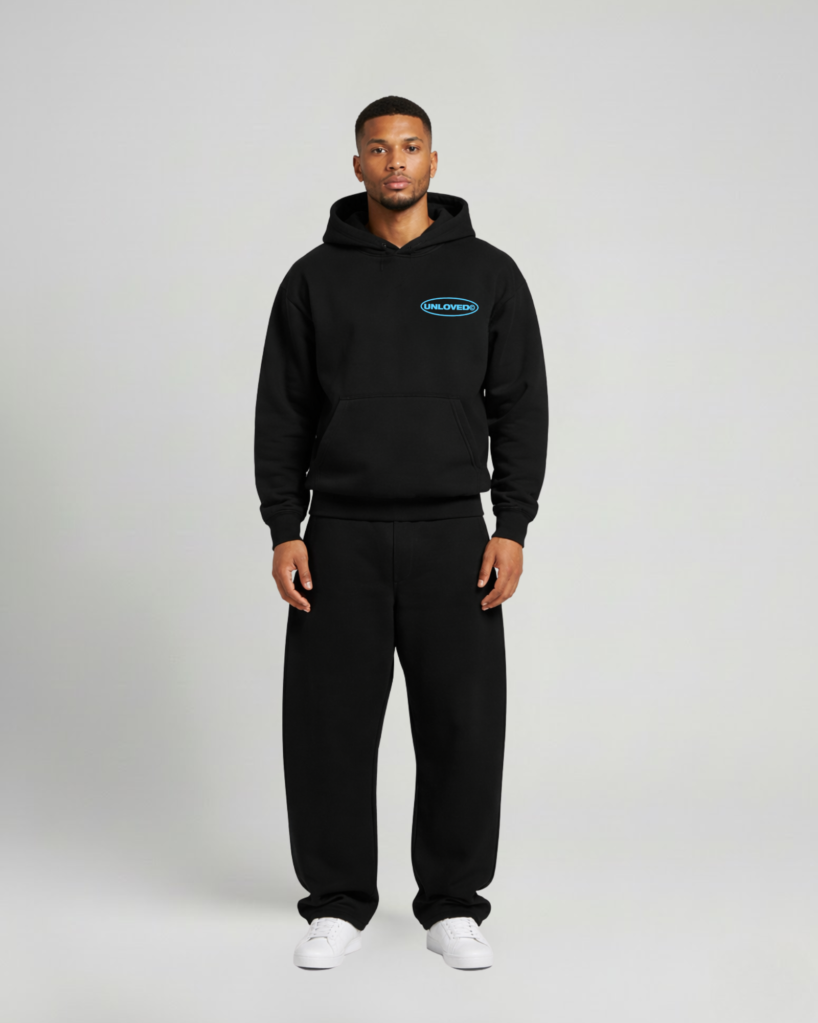 Call Me boxy hoodie nera