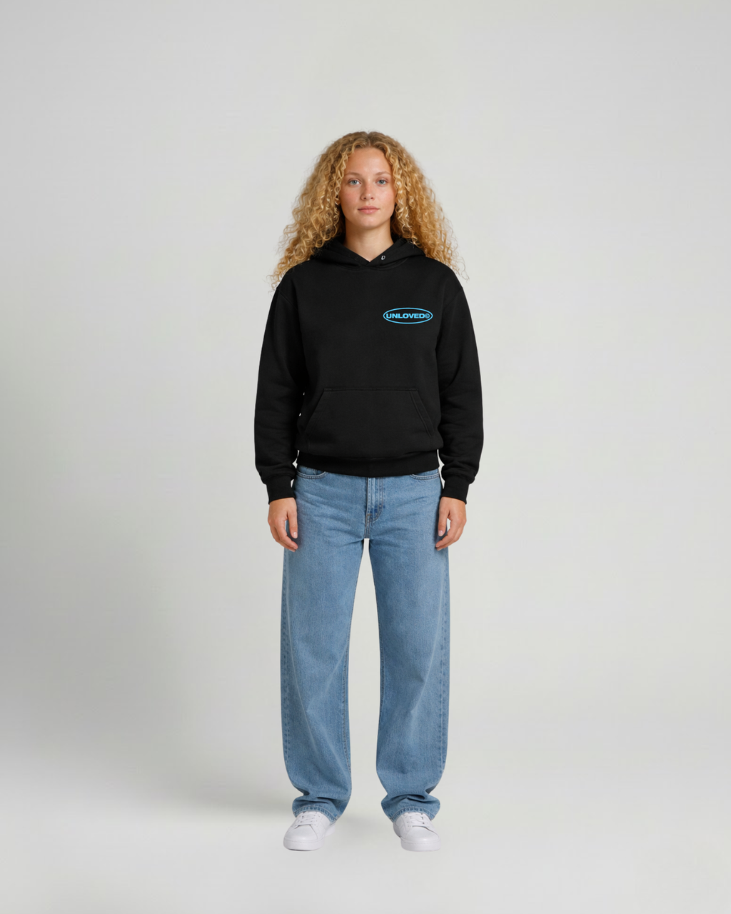 Call Me boxy hoodie nera