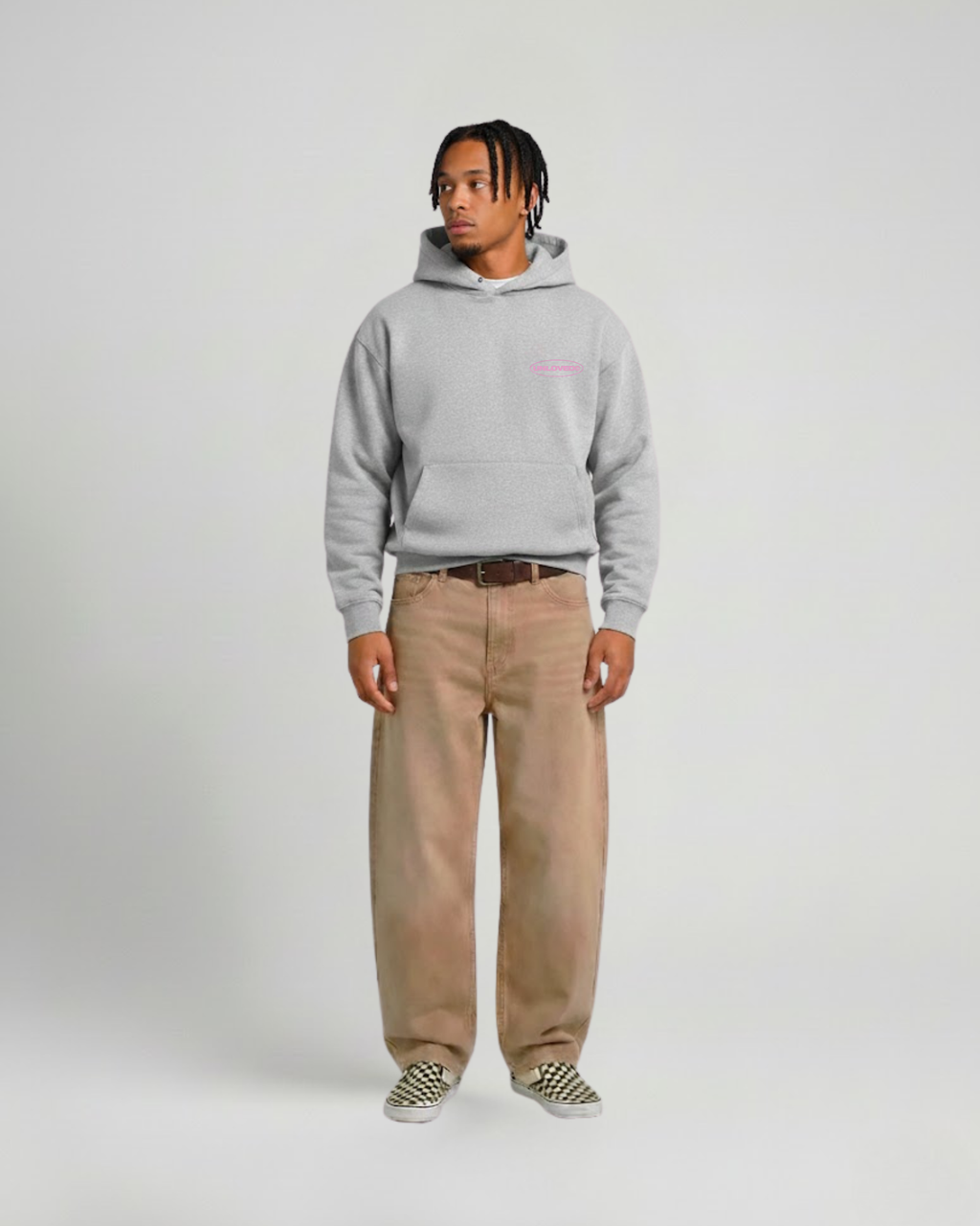 Baile boxy hoodie grigio