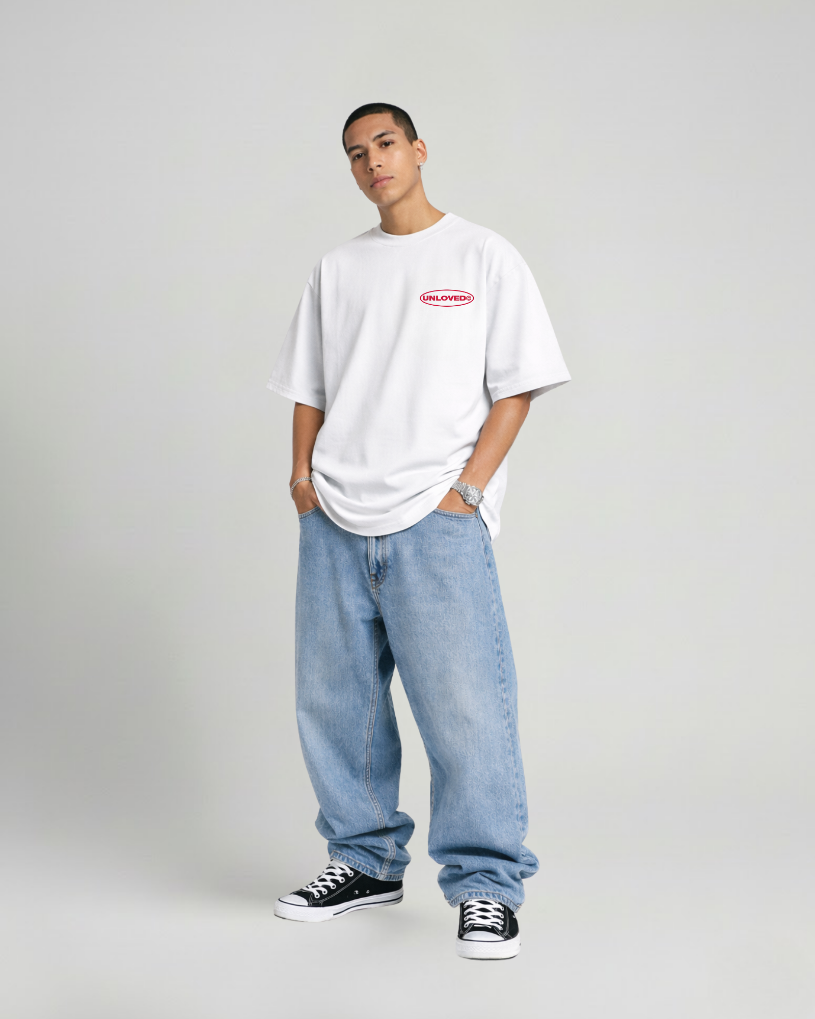 Red Flag boxy tee bianca