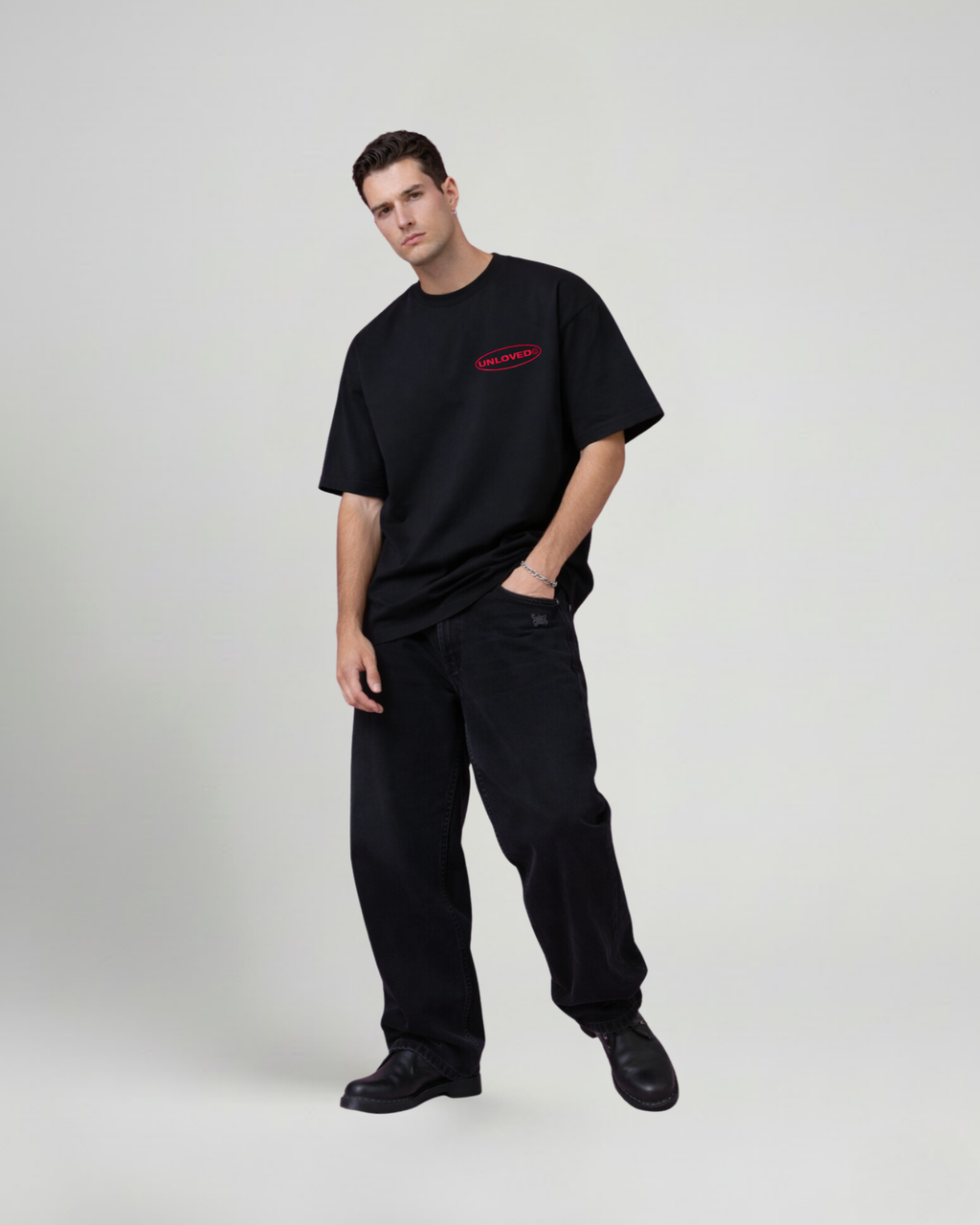 Red Flag boxy tee nera