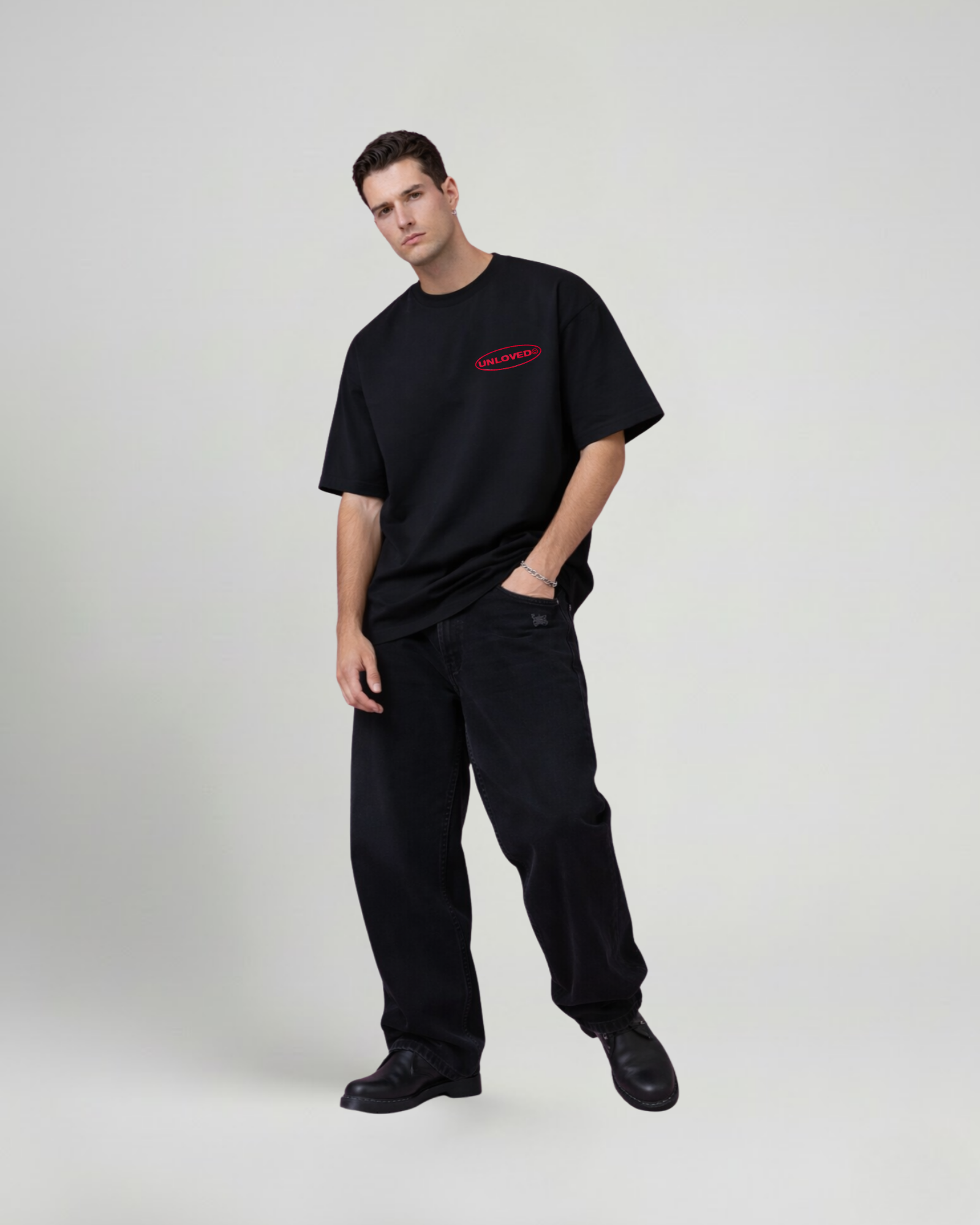 Red Flag boxy tee nera