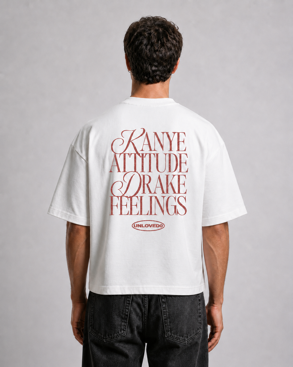 Kanye & Drake boxy tee bianca