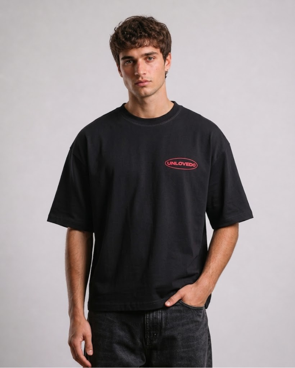 Red Flag boxy tee nera