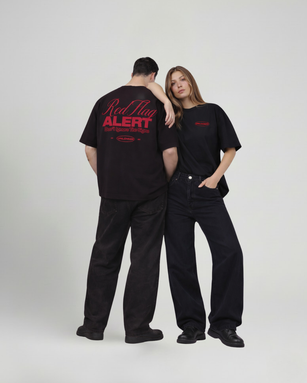 Red Flag boxy tee nera