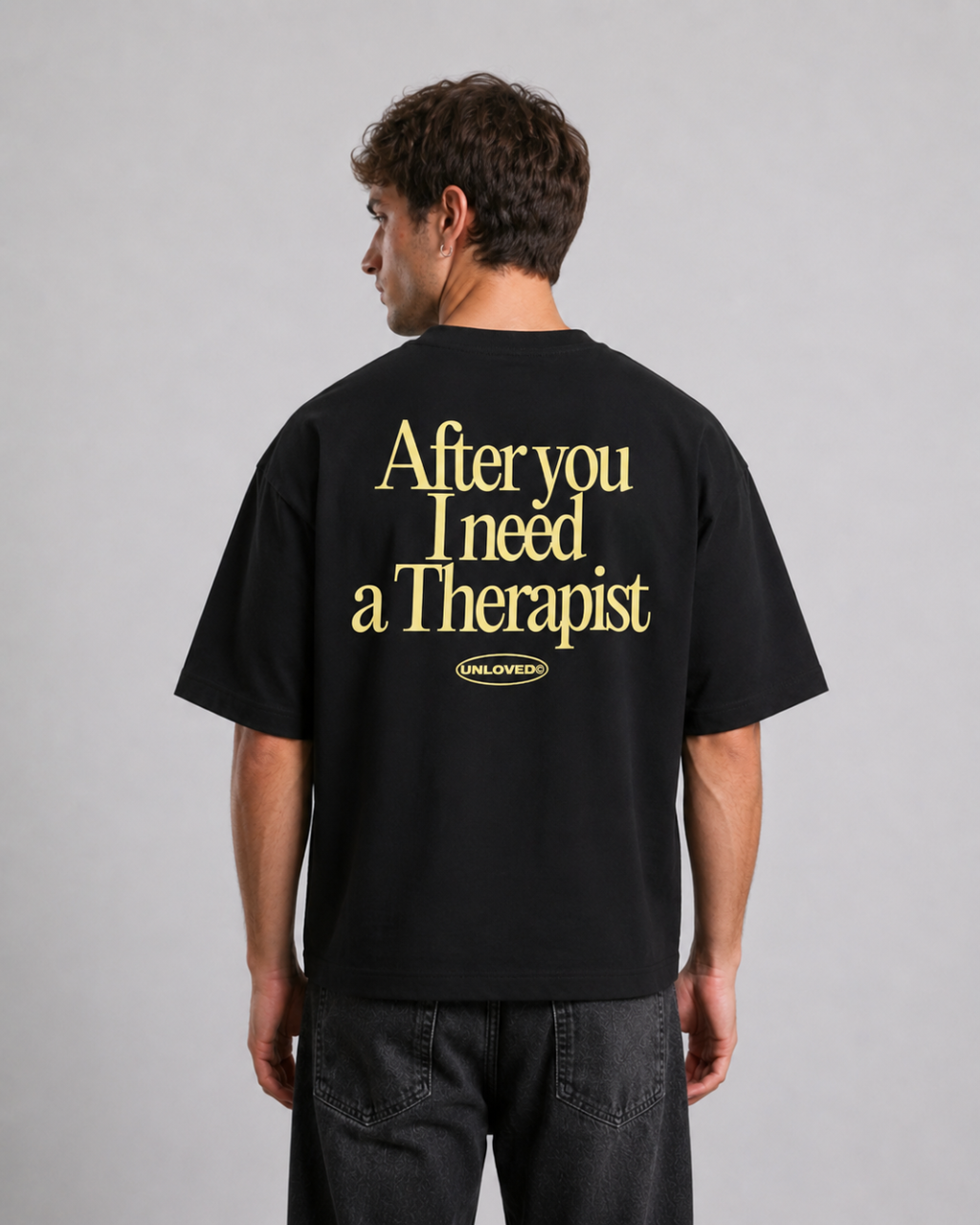 Therapist boxy tee nera