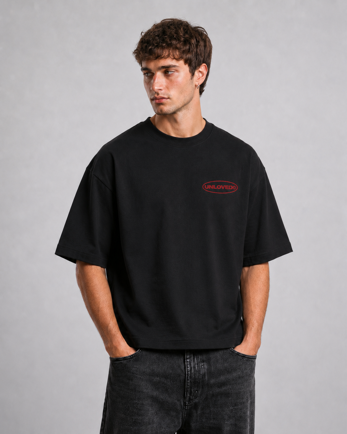 Kanye & Drake boxy tee nera