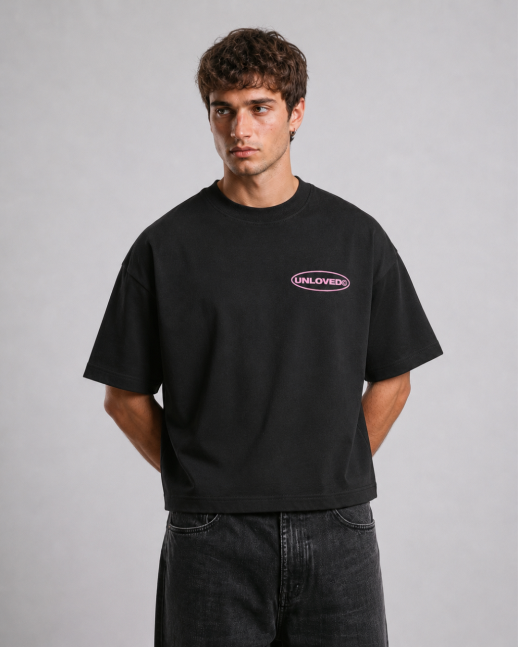 Ibiza holiday boxy tee nera