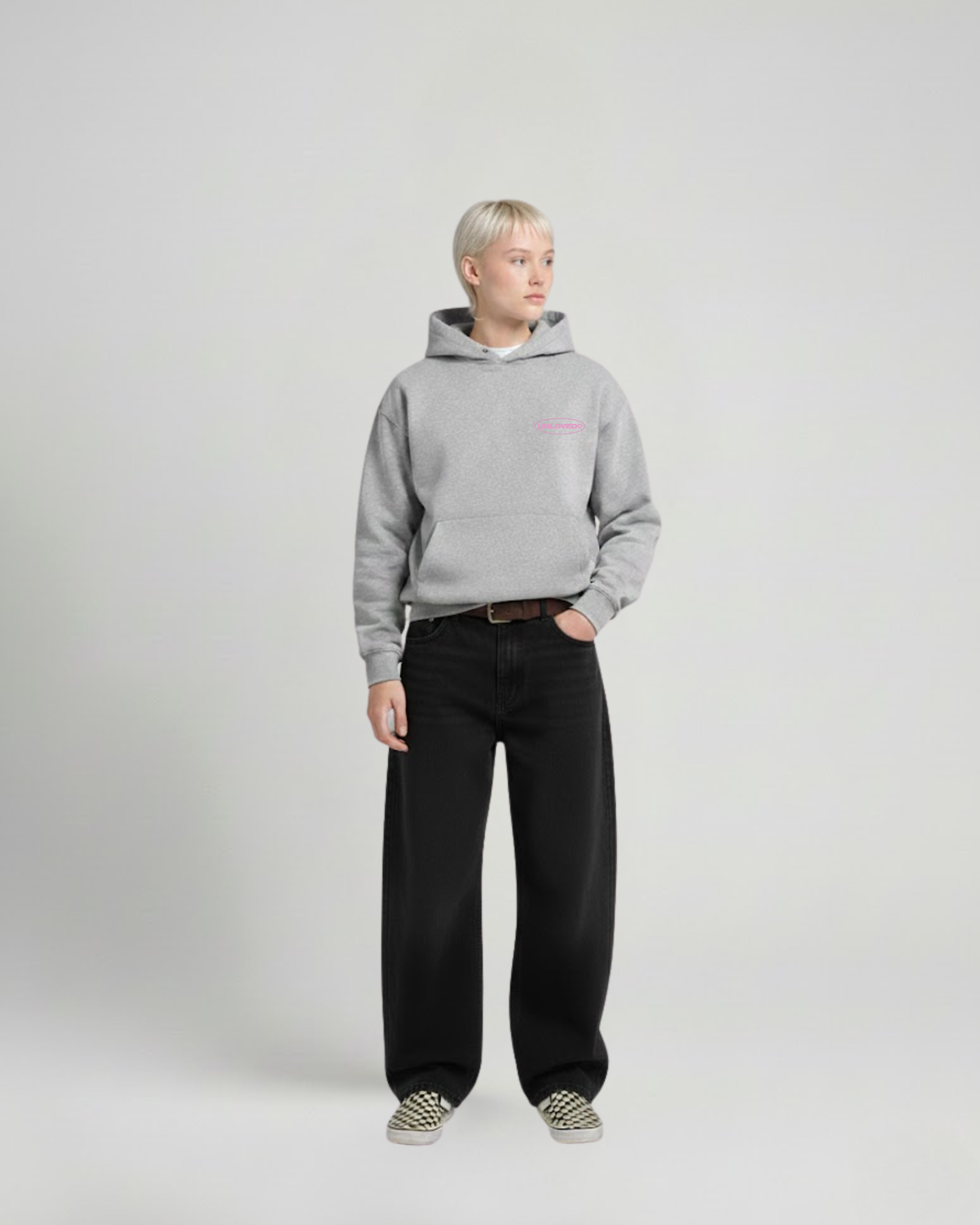 Baile boxy hoodie grigio