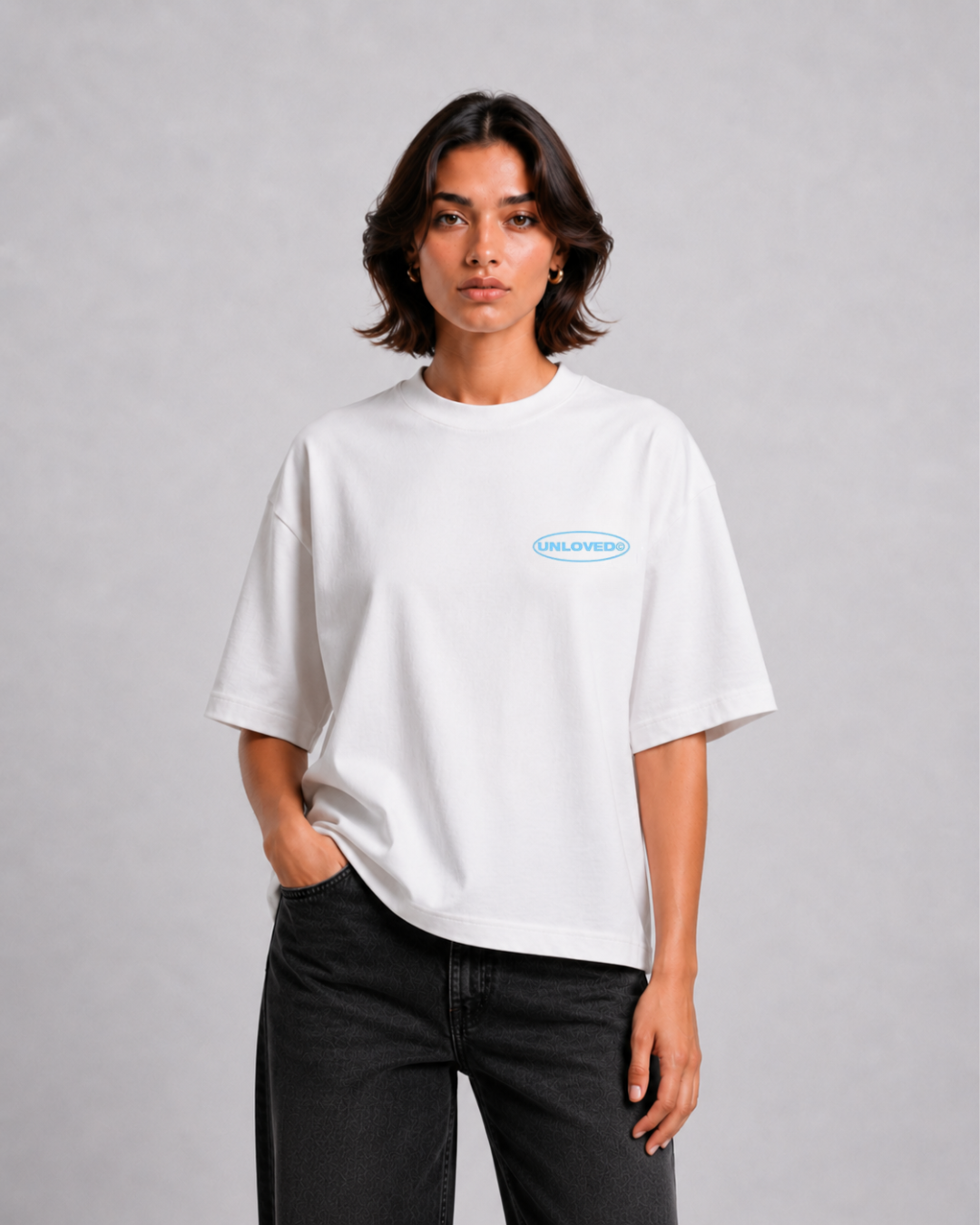 Call Me boxy tee bianca