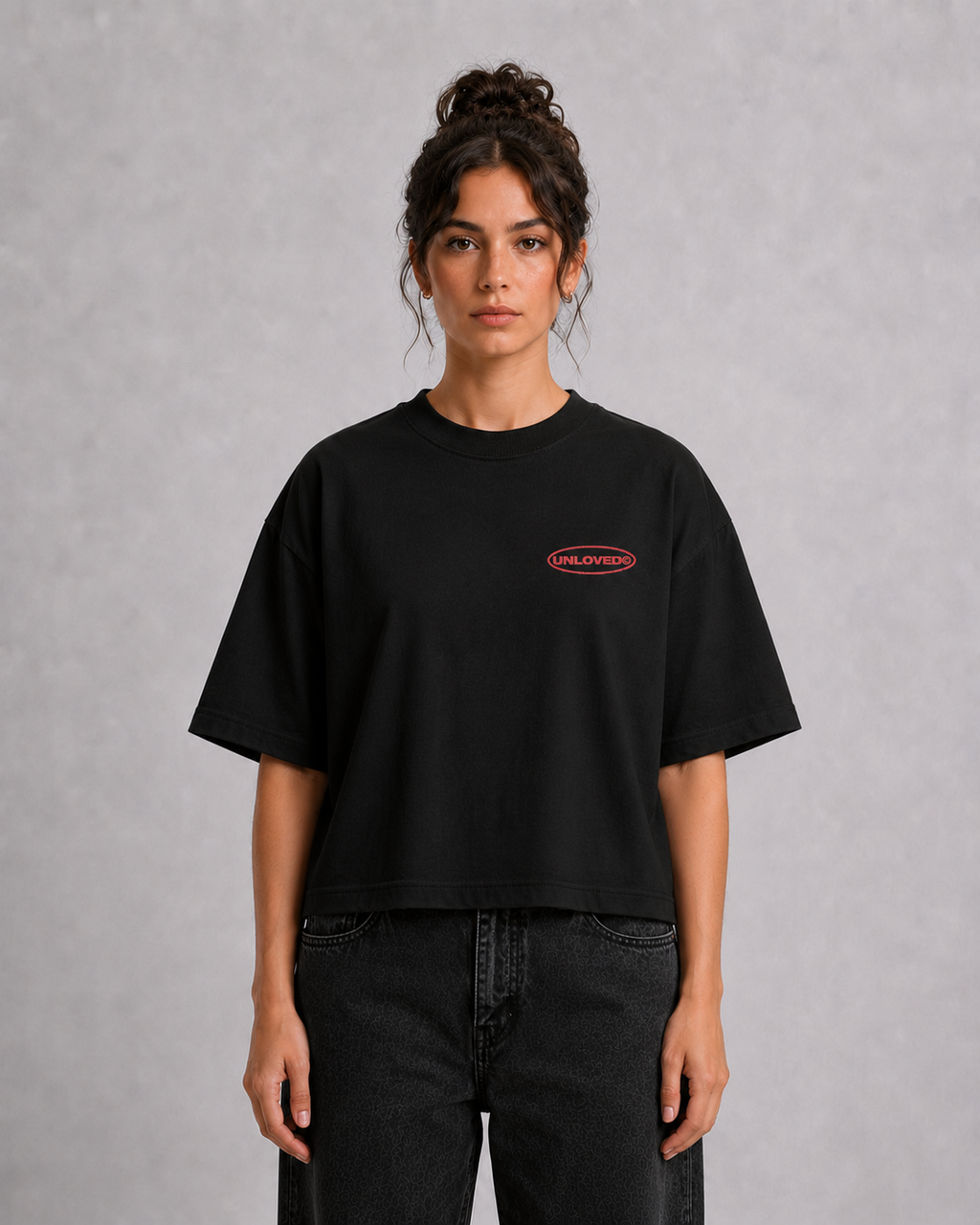 Kanye & Drake boxy tee nera