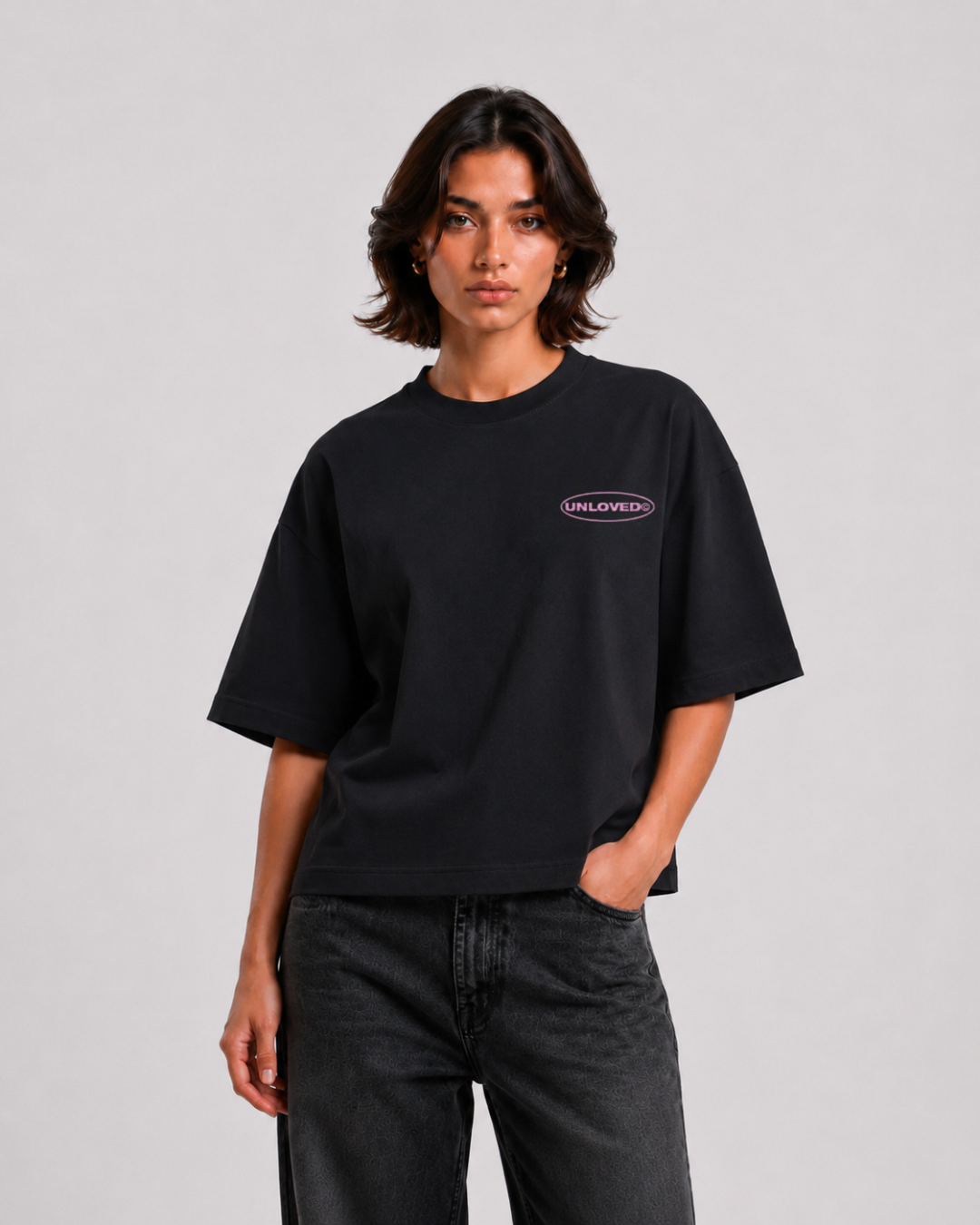 Baile boxy tee nera