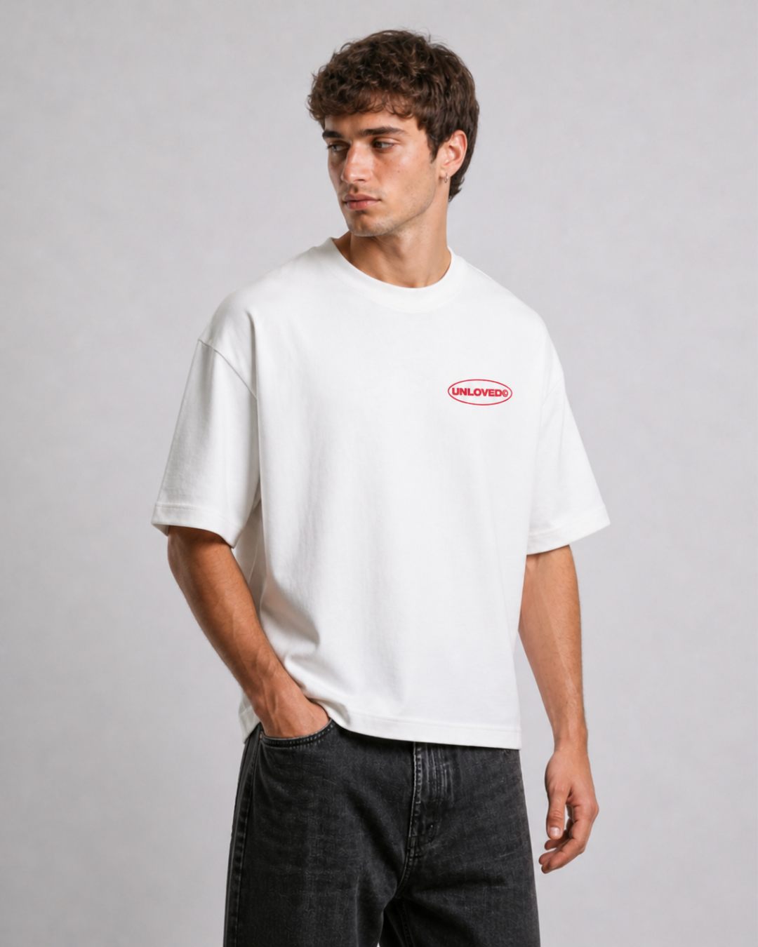Red Flag boxy tee bianca