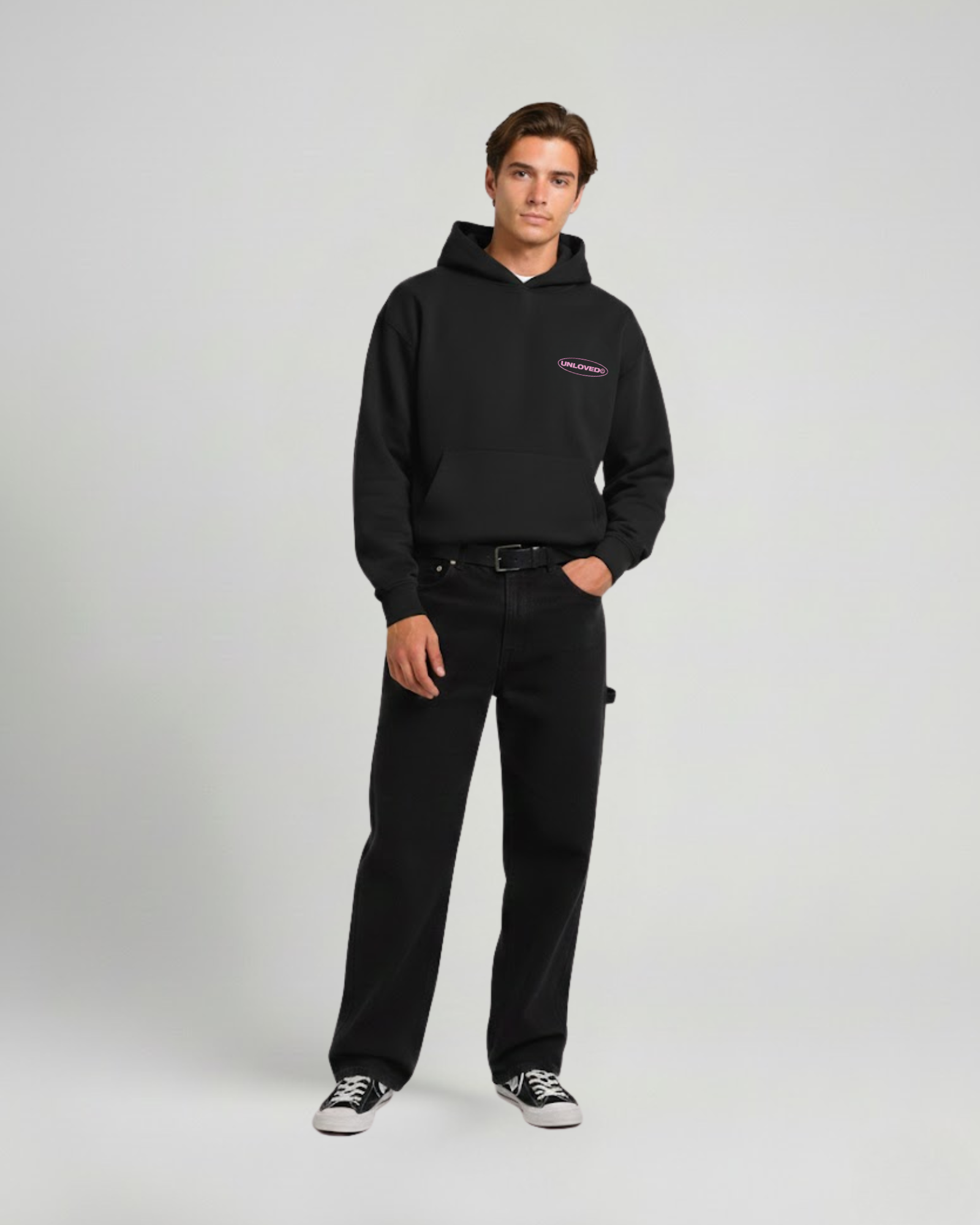 Baile boxy hoodie nera