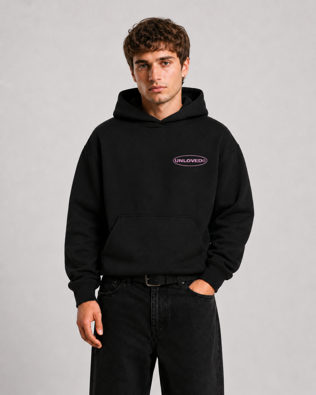 Baile boxy hoodie nera