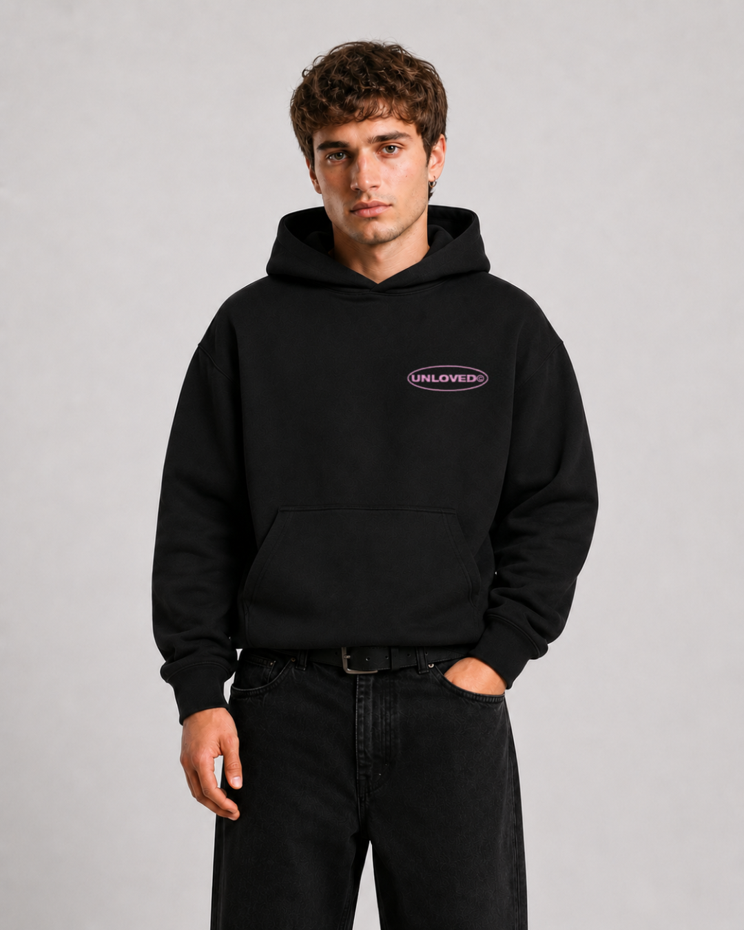 Baile boxy hoodie nera