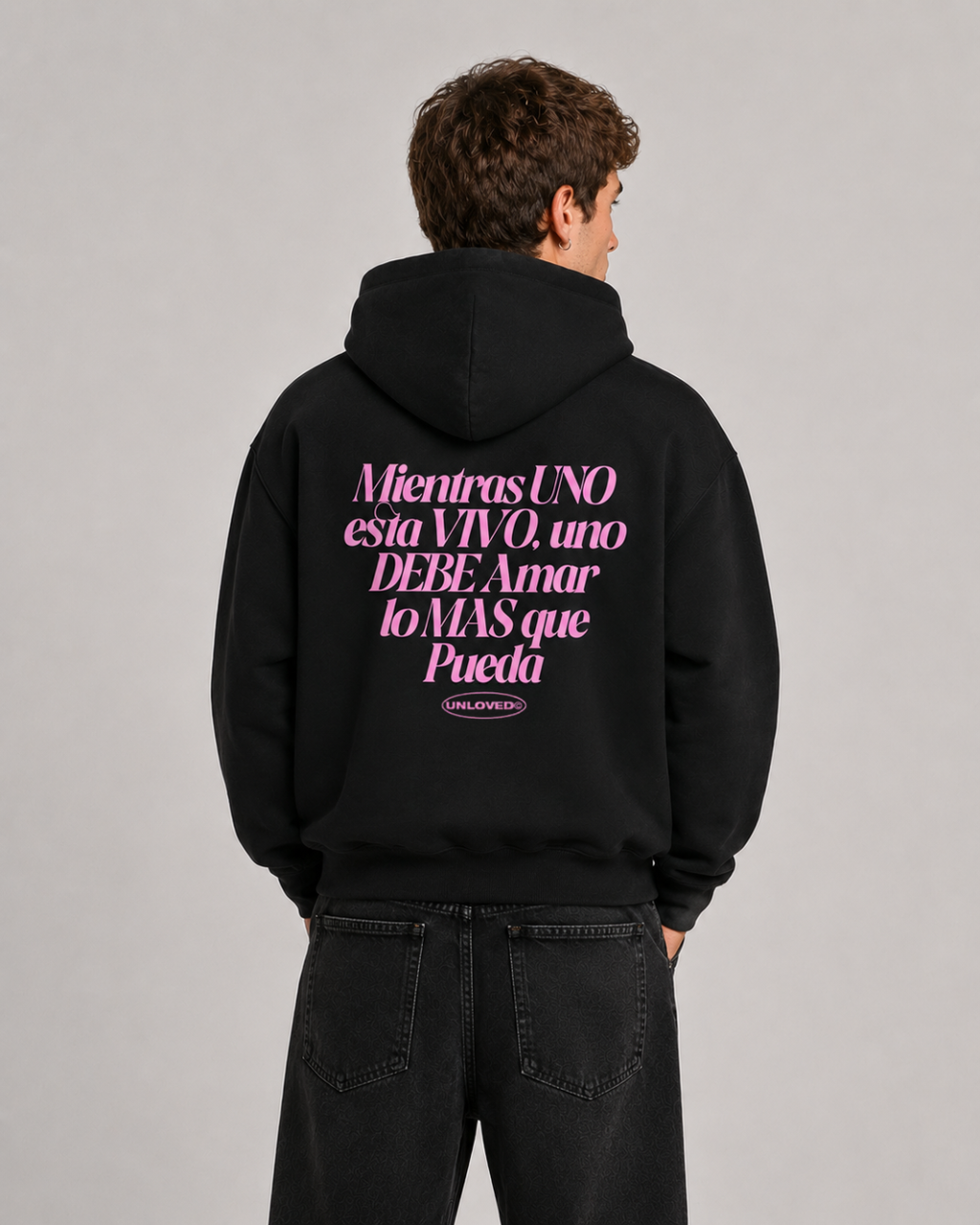 Baile boxy hoodie nera