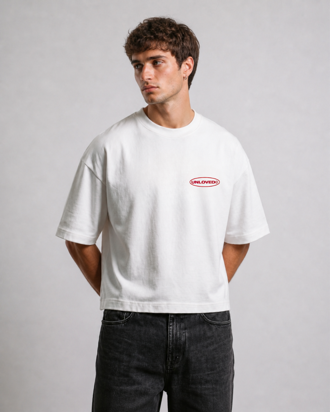 Fall in Love boxy tee bianca