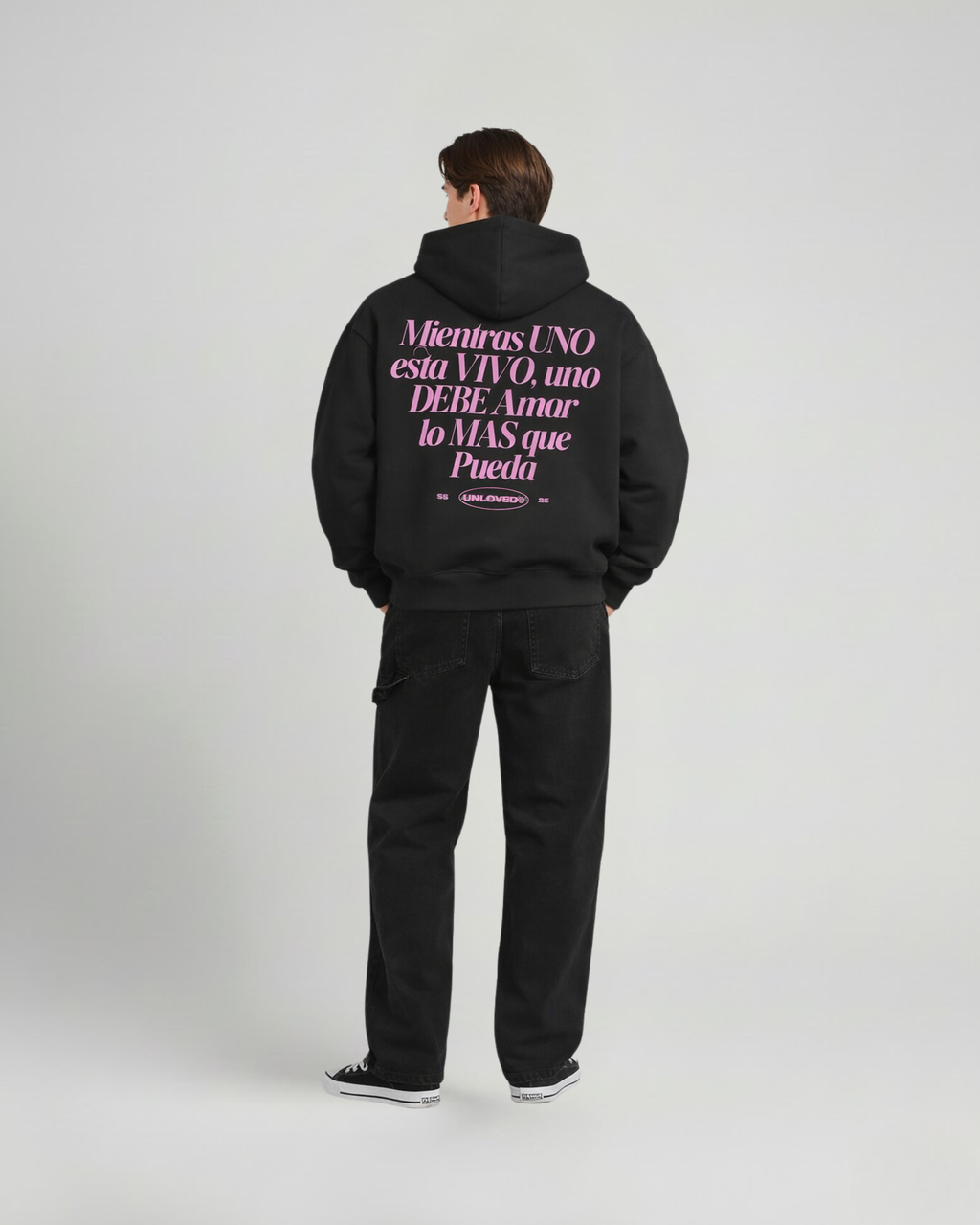 Baile boxy hoodie nera