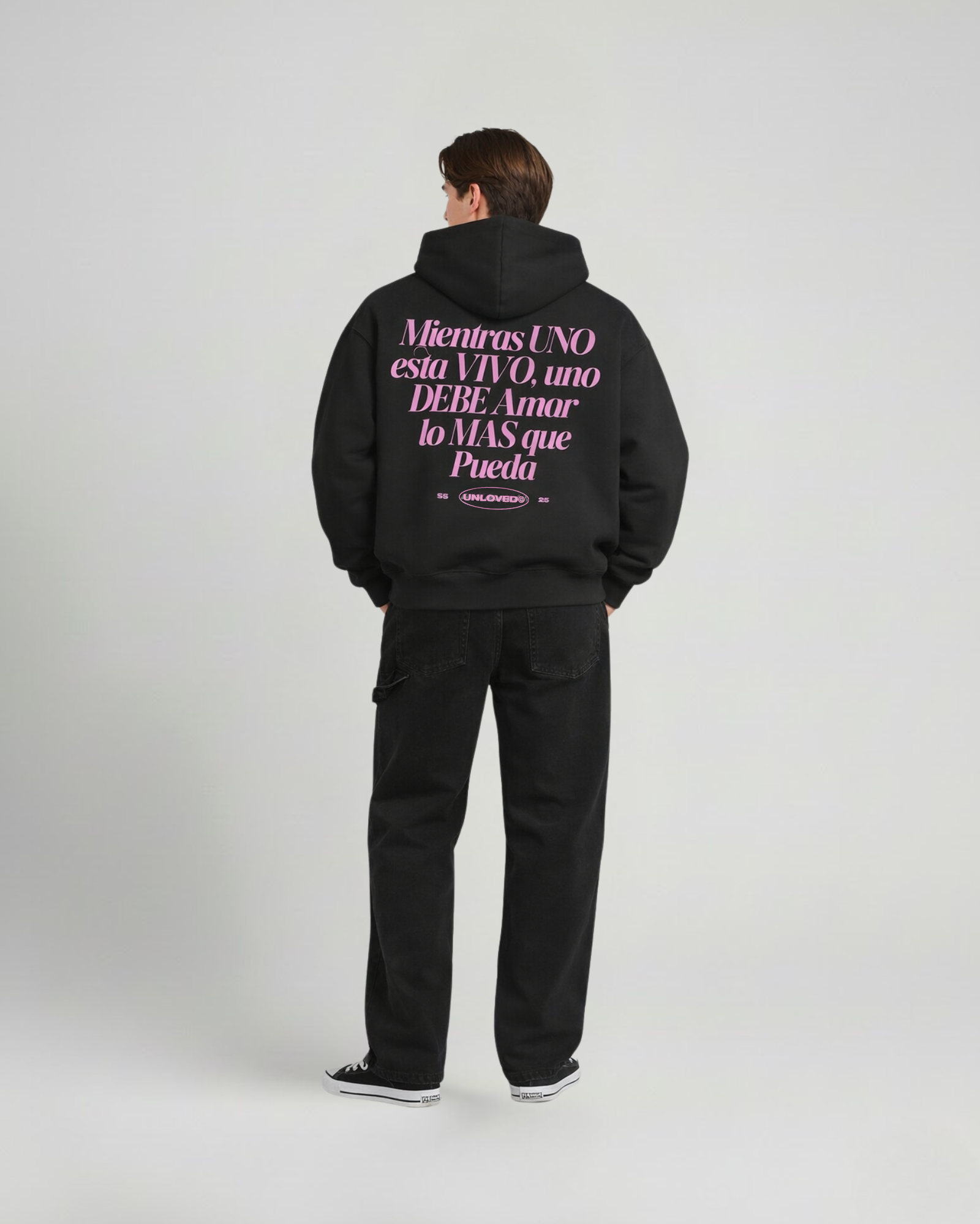 Baile boxy hoodie nera