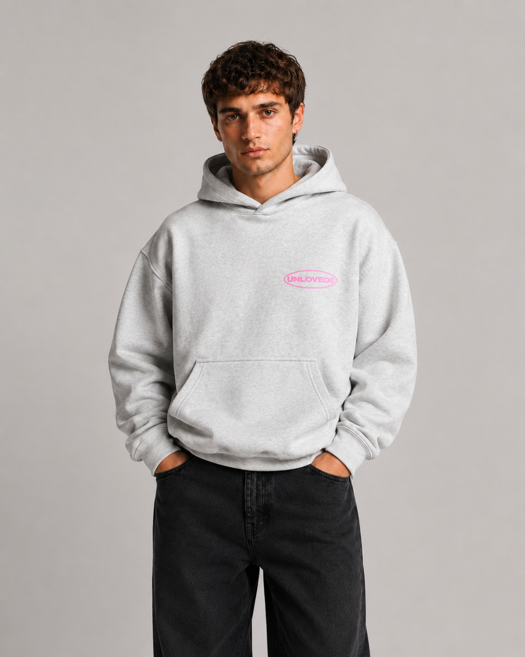 Baile boxy hoodie grigia