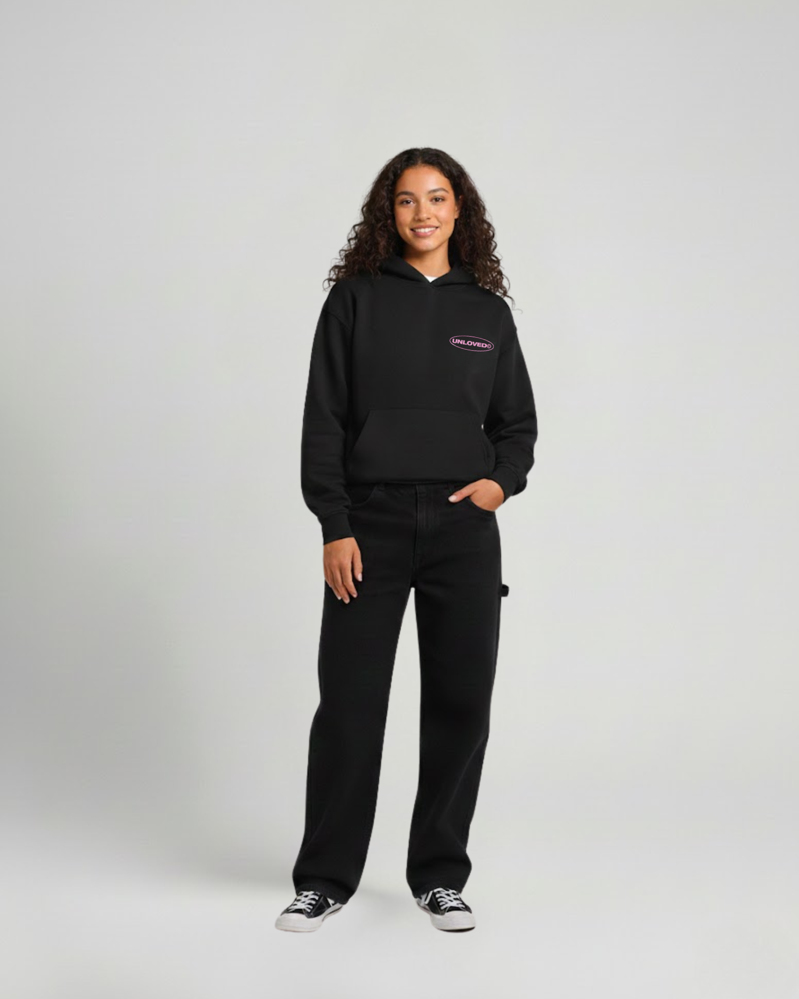 Baile boxy hoodie nera