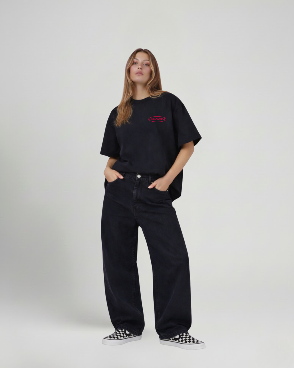 Fall in Love boxy tee nera