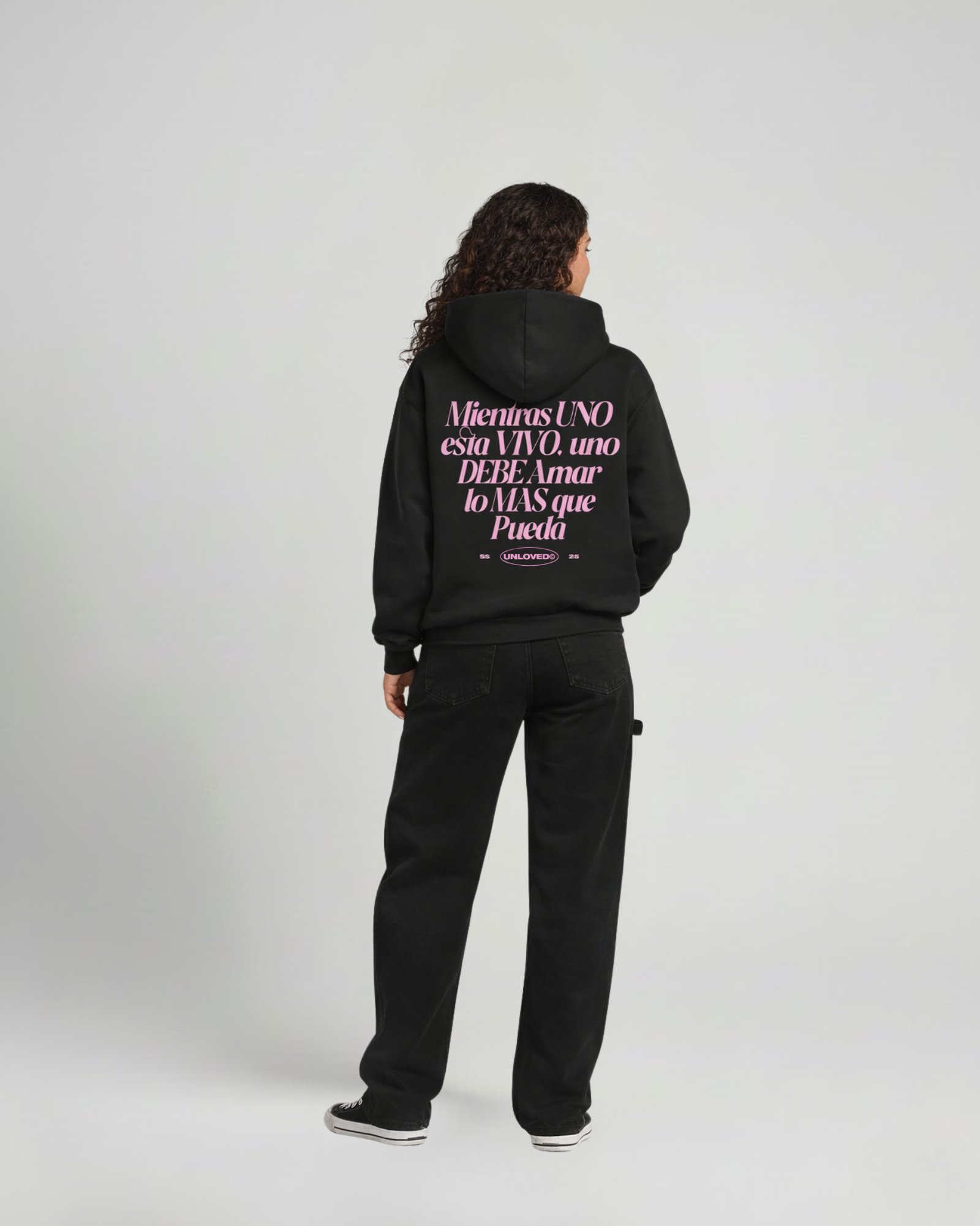 Baile boxy hoodie nera