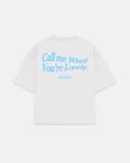 Call Me boxy tee bianca