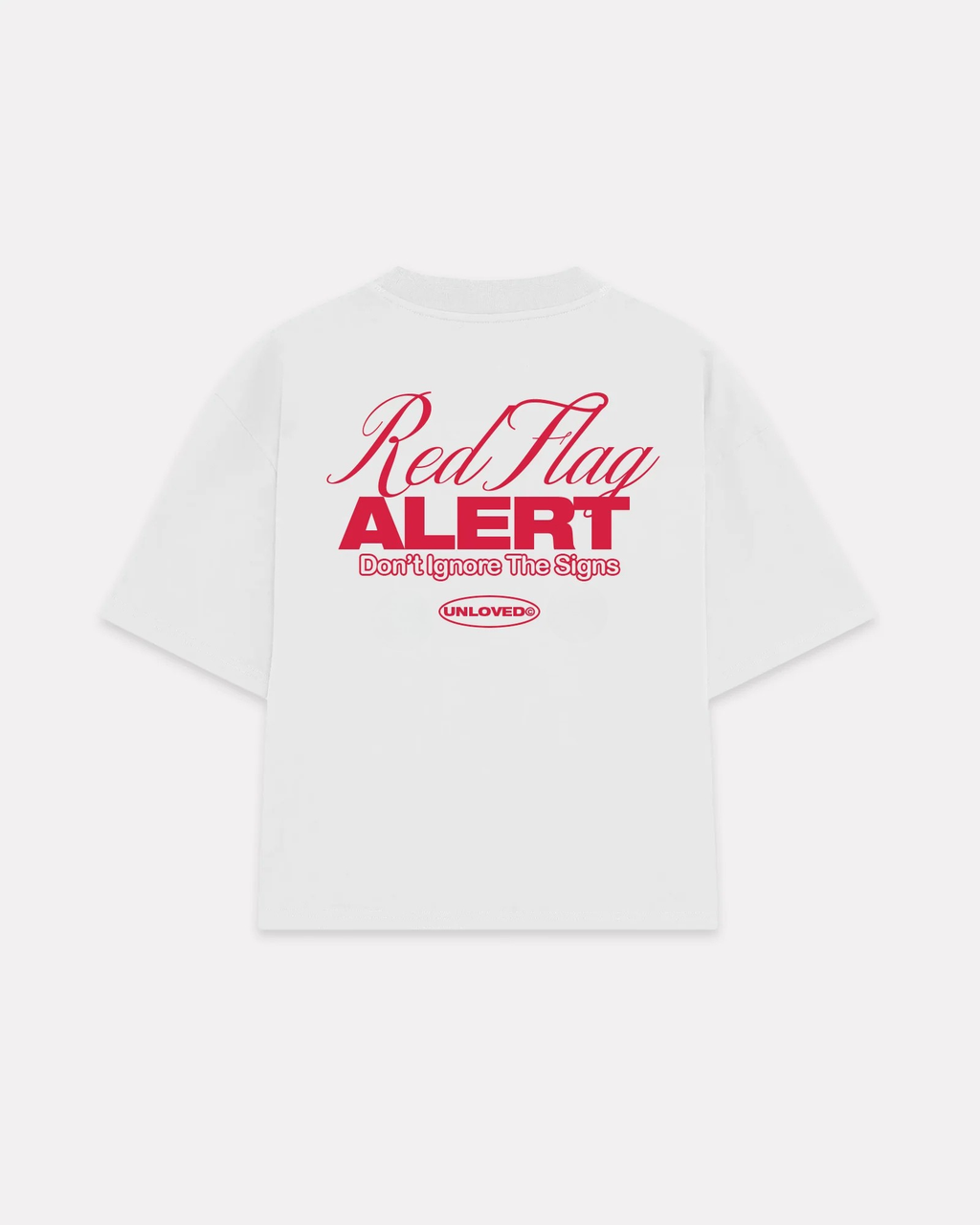 Red Flag boxy tee bianca