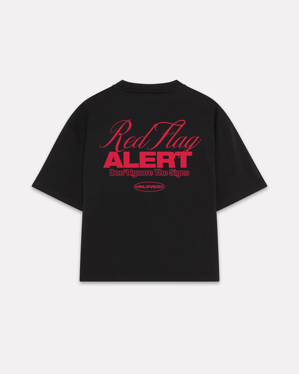 Red Flag boxy tee nera