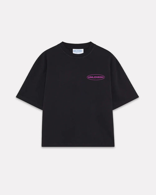 Broken Heart boxy tee nera