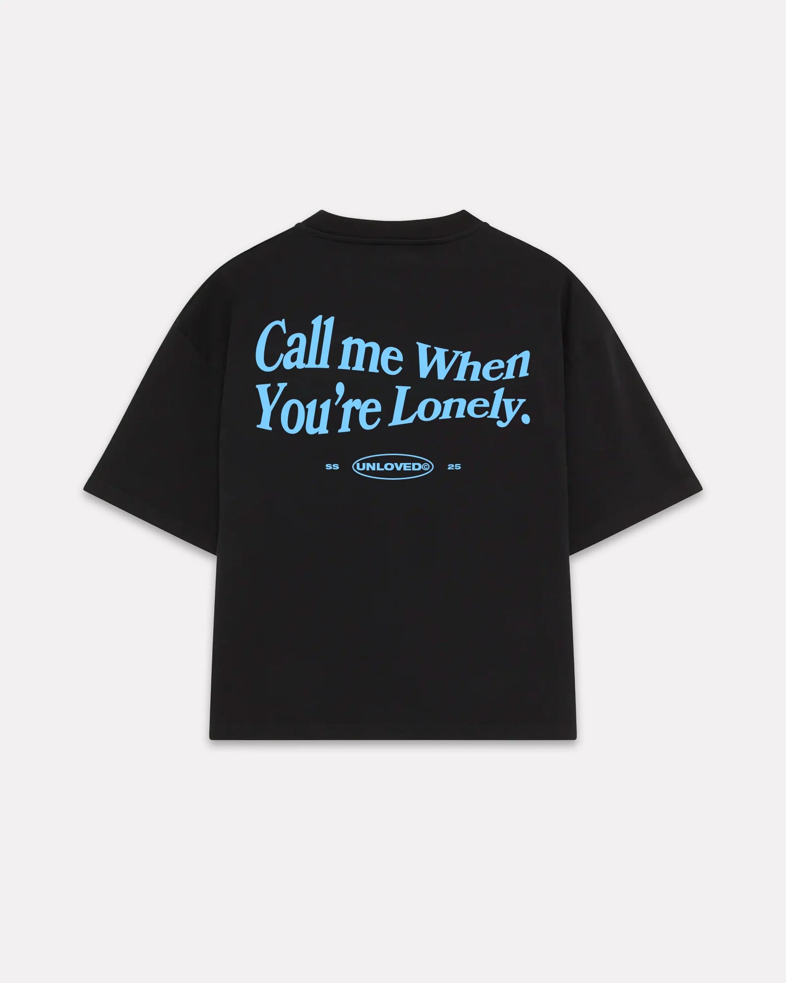 Call Me boxy tee nera