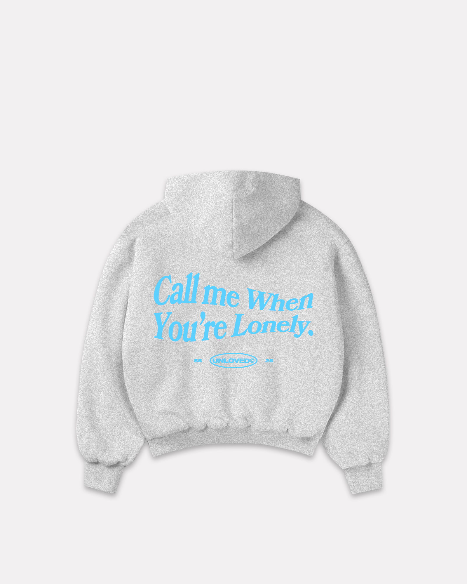 Call Me boxy hoodie grigio