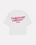 Fall in Love boxy tee bianca