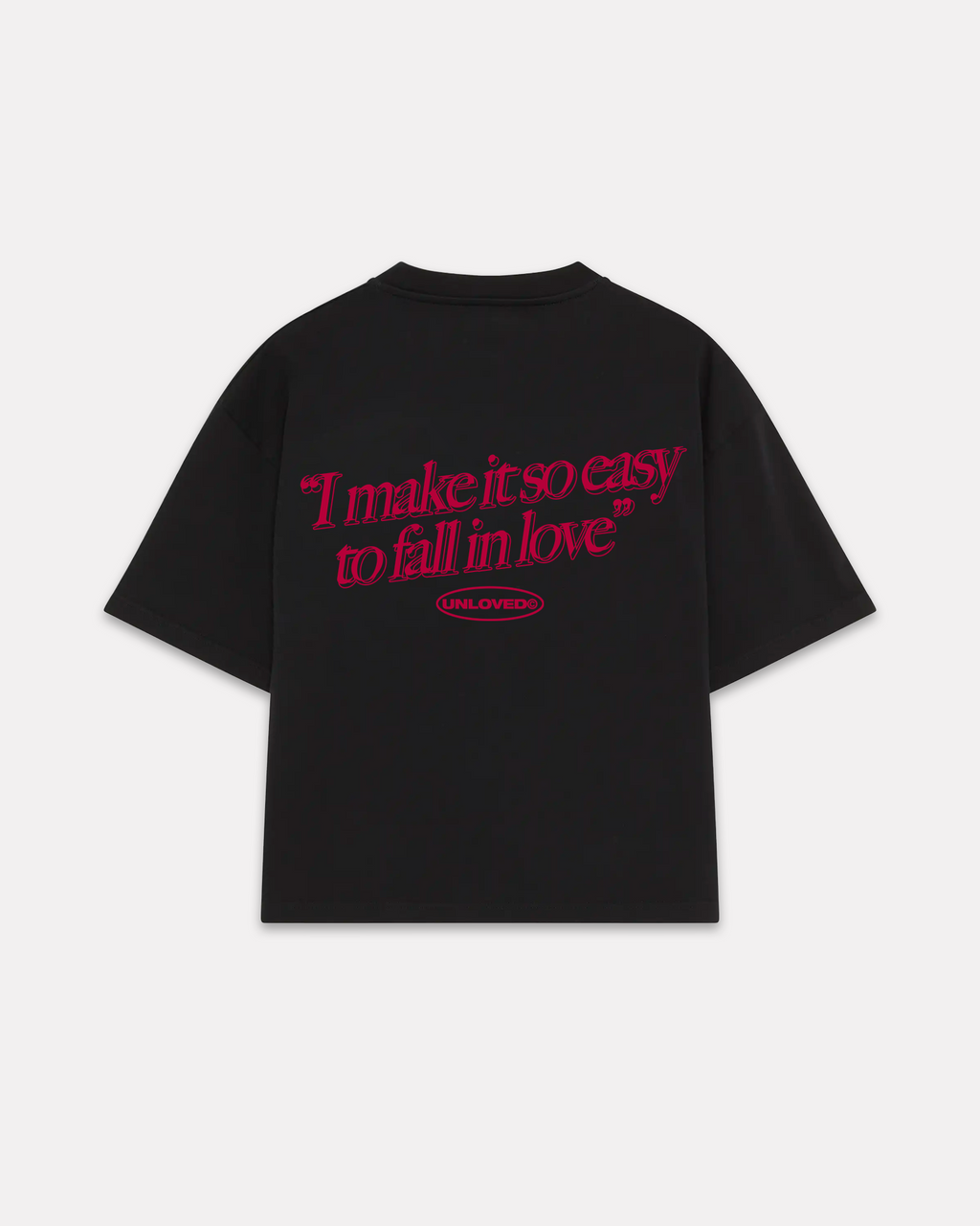 Fall in Love boxy tee nera