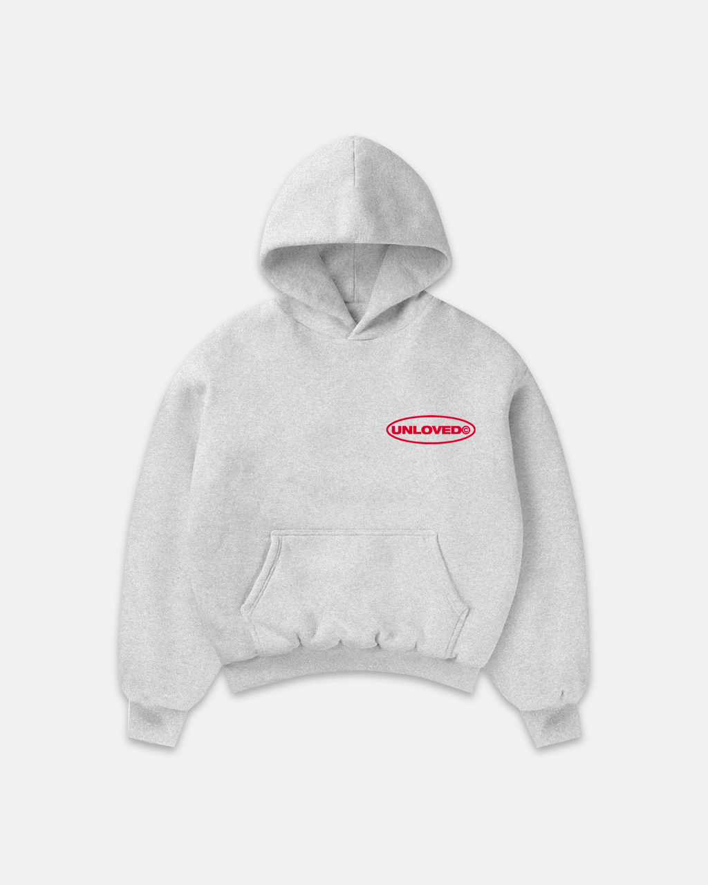 Fall in Love boxy hoodie grigia