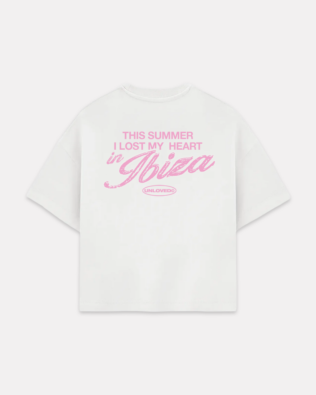 Ibiza holiday boxy tee bianca