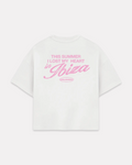 Ibiza holiday boxy tee bianca
