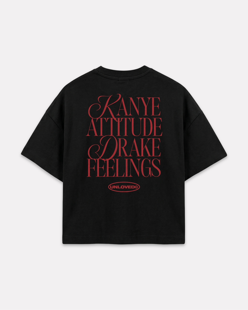 Kanye & Drake boxy tee nera