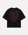 Kanye & Drake boxy tee nera