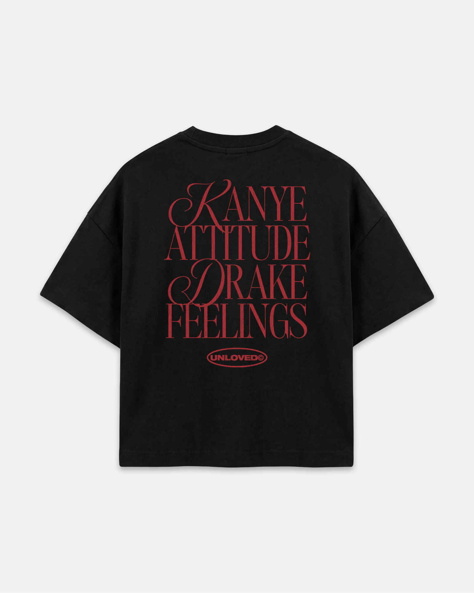 Kanye & Drake boxy tee nera