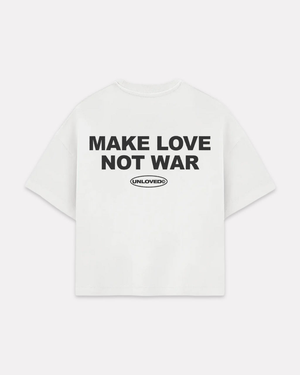 Peace boxy tee bianca