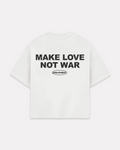 Peace boxy tee bianca